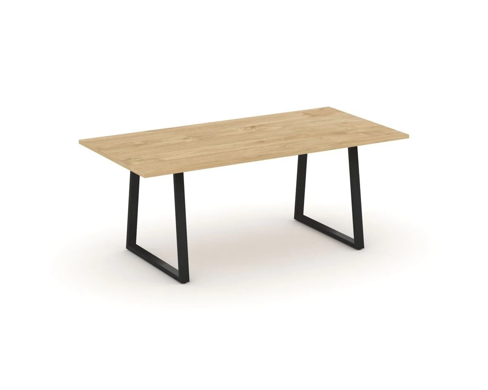Стол переговорный опоры трапеция без лючка 1980x980x750 Style Project Direct