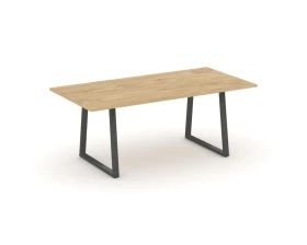 Стол переговорный опоры трапеция без лючка 1980x980x750 Style Project Direct images