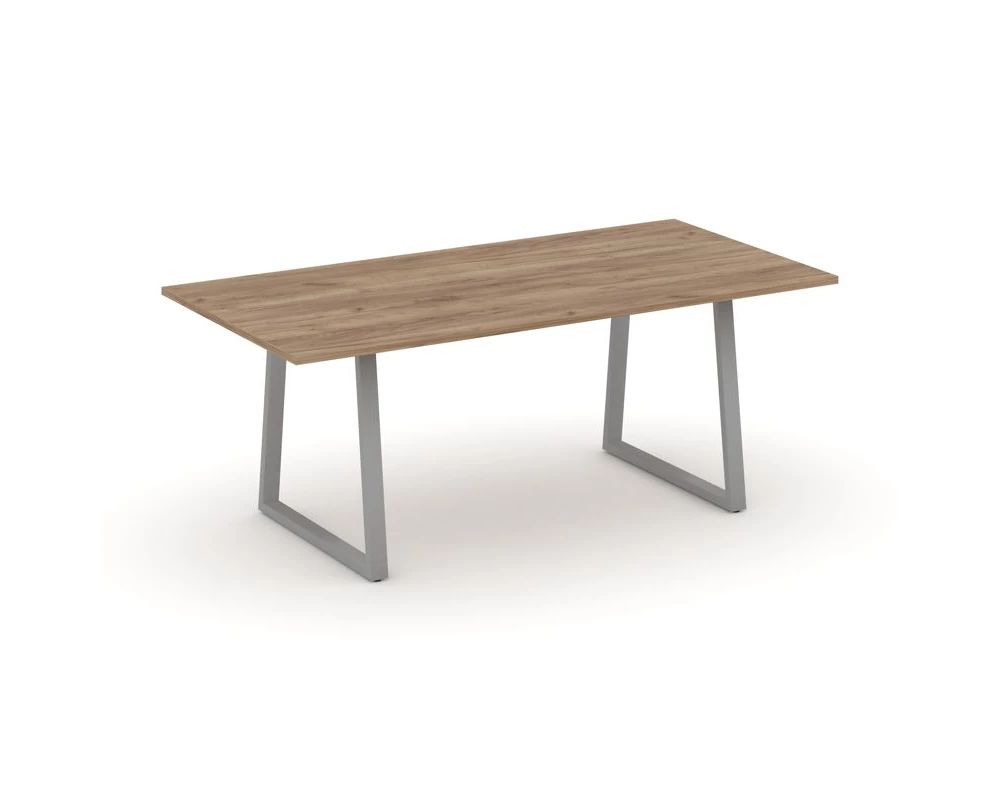 Стол переговорный опоры трапеция без лючка 1980x980x750 Style Project Direct