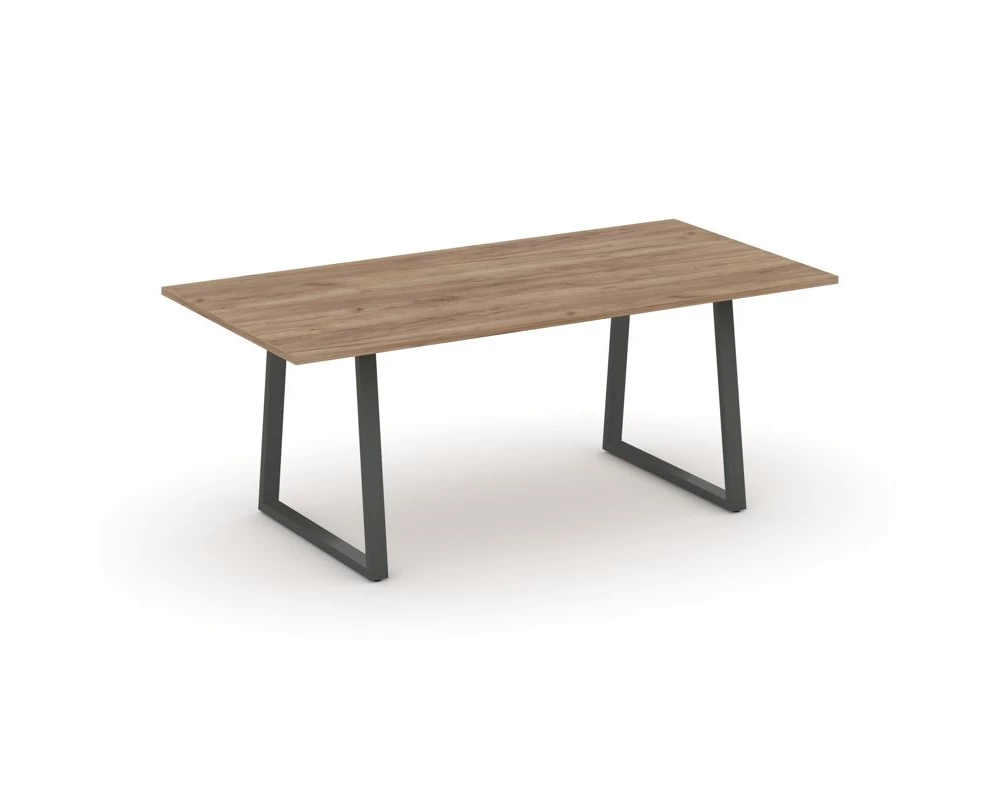 Стол переговорный опоры трапеция без лючка 1980x980x750 Style Project Direct