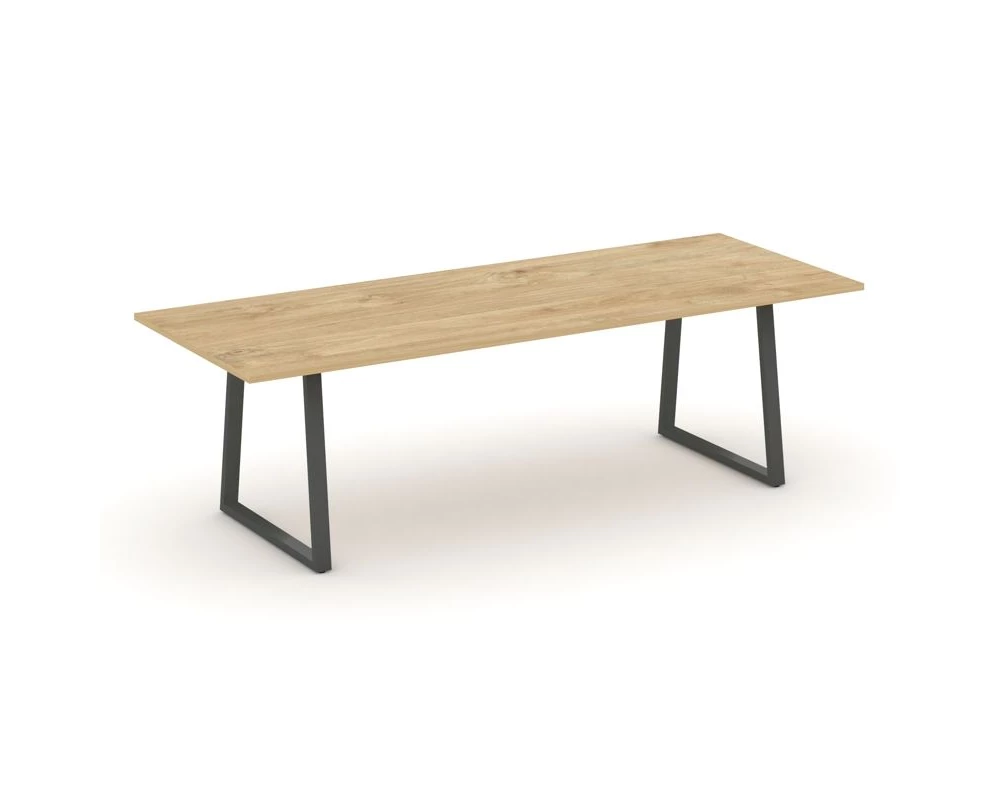 Стол переговорный опоры трапеция без лючка 2580x980x750 Style Project Direct