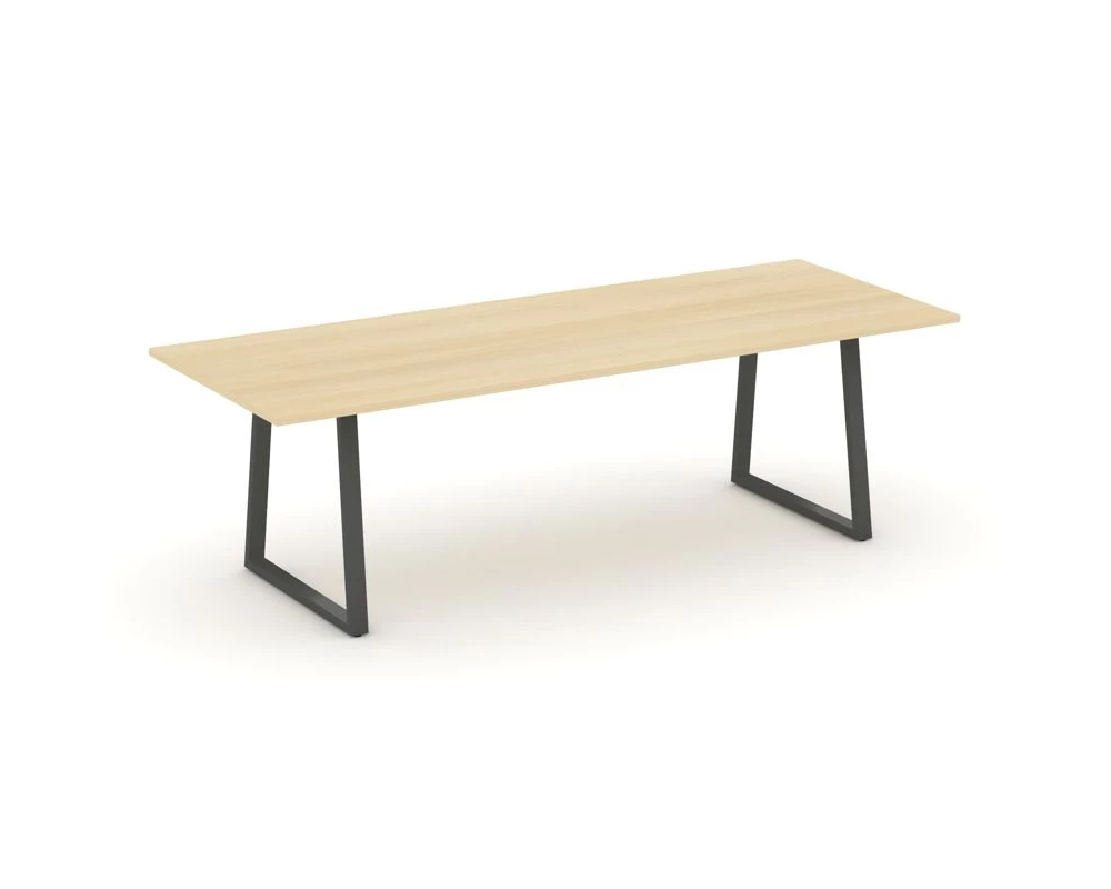 Стол переговорный опоры трапеция без лючка 2580x980x750 Style Project Direct