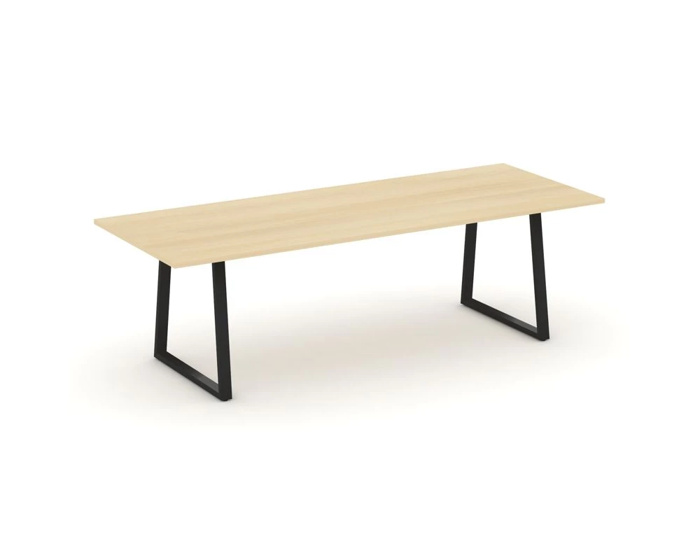 Стол переговорный опоры трапеция без лючка 2580x980x750 Style Project Direct