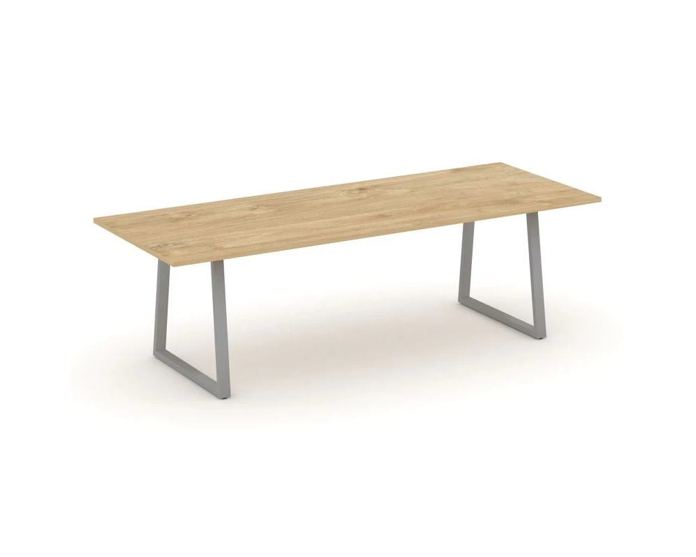Стол переговорный опоры трапеция без лючка 2580x980x750 Style Project Direct