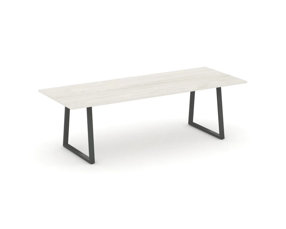 Стол переговорный опоры трапеция без лючка 2580x980x750 Style Project Direct