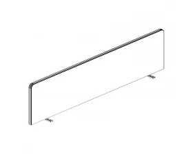 Экран фронтальный Ткань+AL кант 1780х28х525 Style Project images