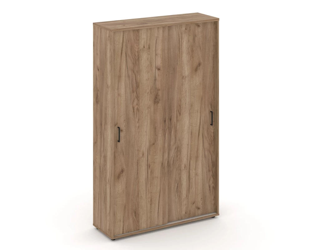 Шкаф-купе для одежды с полками и выдвижной штангой в каждой секции 1200x400x1982 зад. стенка HDF Style Project