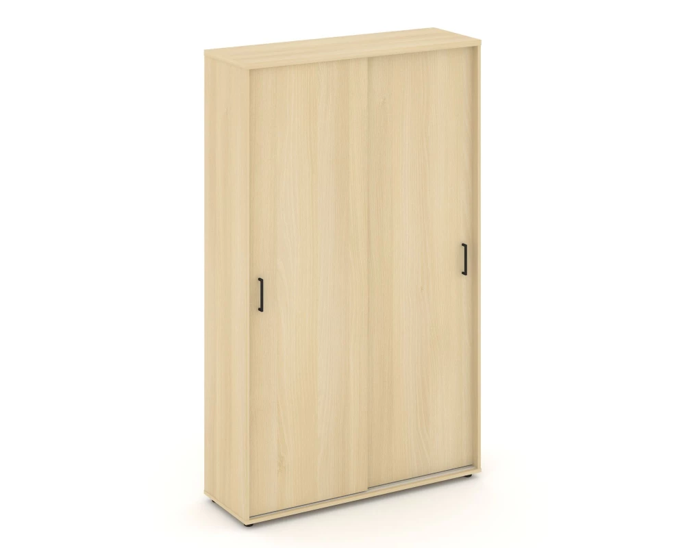 Шкаф-купе для одежды с полками и выдвижной штангой в каждой секции 1200x400x1982 зад. стенка HDF Style Project