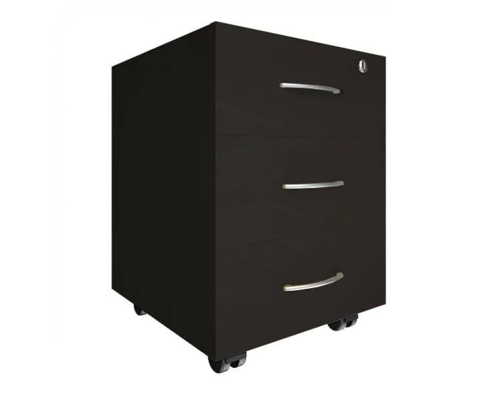 Тумба подкатная 3 ящика с замком Nova S