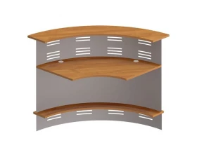 Модуль ресепшен 90 грд изогнутый наружу с экраном Formula images