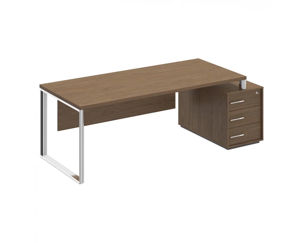 Стол руководителя на опорной тумбе правый/левый ОР 148 ДТ Orion