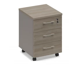 Тумба выкатная 3-ящ. с замком (топ ДСП) Time Metal images