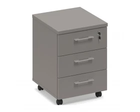 Тумба выкатная 3-ящ. с замком (топ ДСП) Time Metal images