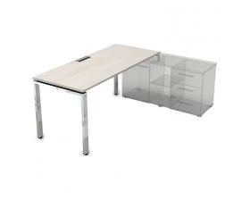 Стол рабочий прямолинейный три опоры, правый (1400*700*750) НСТП-П.979 Gloss Line images