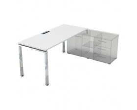 Стол рабочий прямолинейный три опоры, правый (1400*700*750) НСТП-П.979 Gloss Line images