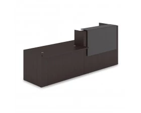 Комплект Ресепшн с фартуком ЛДСП (2832*901*1161) (с подсветкой) 1КРС-ДС.007.1 Lounge images