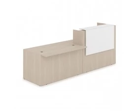 Комплект Ресепшн с фартуком ЛДСП (2832*901*1161) (с подсветкой) 1КРС-ДС.007.1 Lounge images