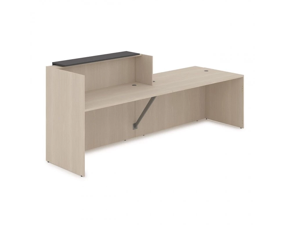 Комплект Ресепшн с фартуком ЛДСП (2832*901*1161) (с подсветкой) 1КРС-ДС.007.1 Lounge