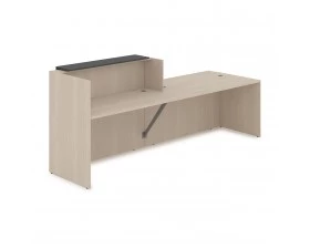 Комплект Ресепшн с фартуком ЛДСП (2832*901*1161) (с подсветкой) 1КРС-ДС.007.1 Lounge images