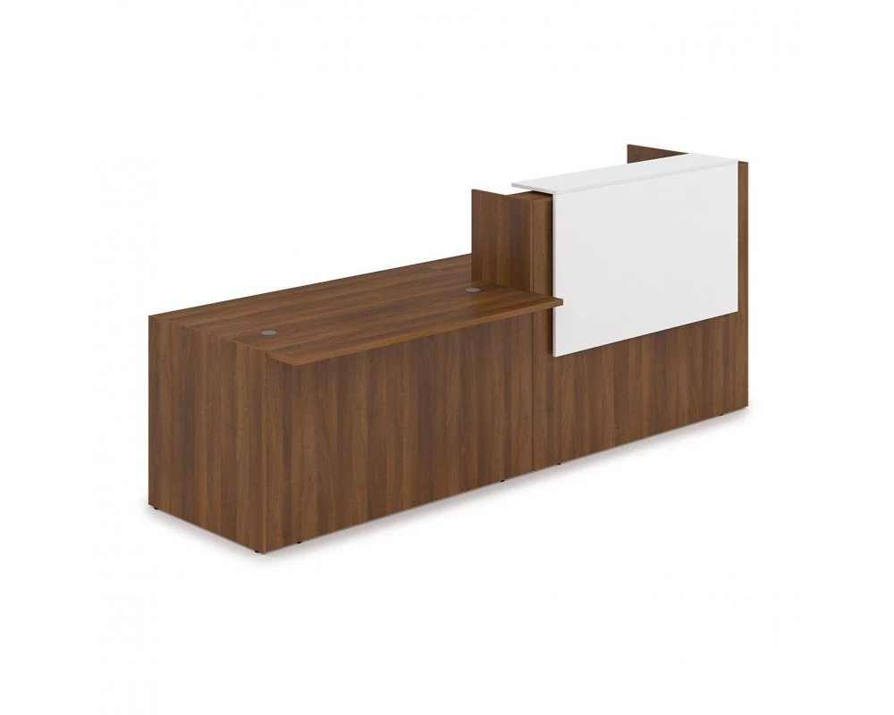 Комплект Ресепшн с фартуком ЛДСП (2832*901*1161) (с подсветкой) 1КРС-ДС.007.1 Lounge