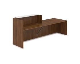 Комплект Ресепшн с фартуком ЛДСП (2832*901*1161) (с подсветкой) 1КРС-ДС.007.1 Lounge images