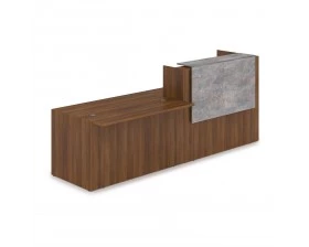 Комплект Ресепшн с фартуком ЛДСП (2832*901*1161) (с подсветкой) 1КРС-ДС.007.1 Lounge images