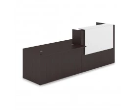 Комплект Ресепшн с фартуком ЛДСП (2832*901*1161) (с подсветкой) 1КРС-ДС.007.1 Lounge images