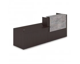 Комплект Ресепшн с фартуком ЛДСП (2832*901*1161) (с подсветкой) 1КРС-ДС.007.1 Lounge images