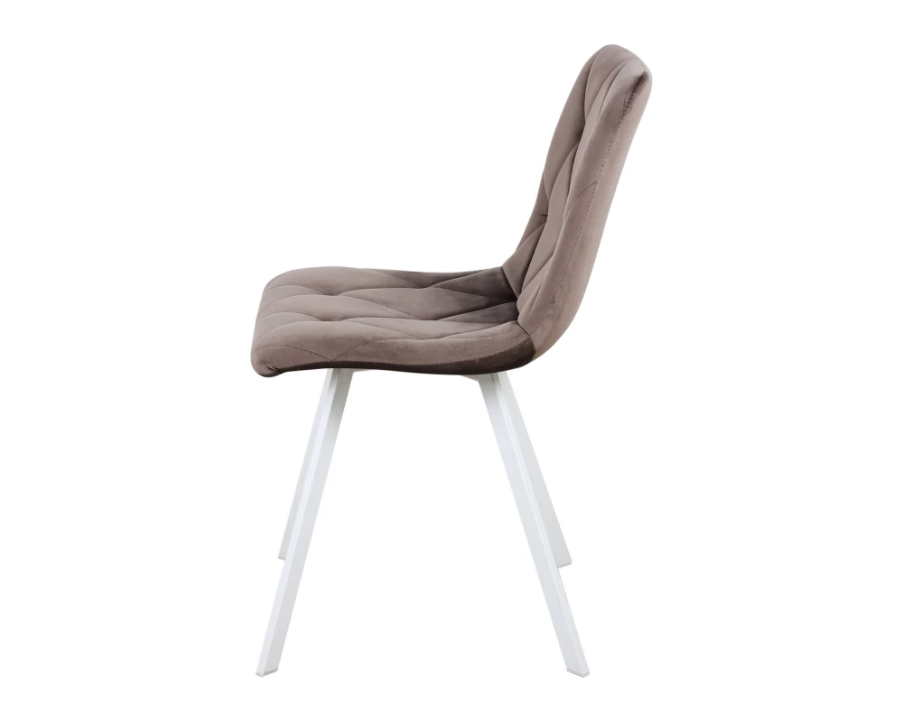 Стул обеденный Рокки ножки прямоугольные белые