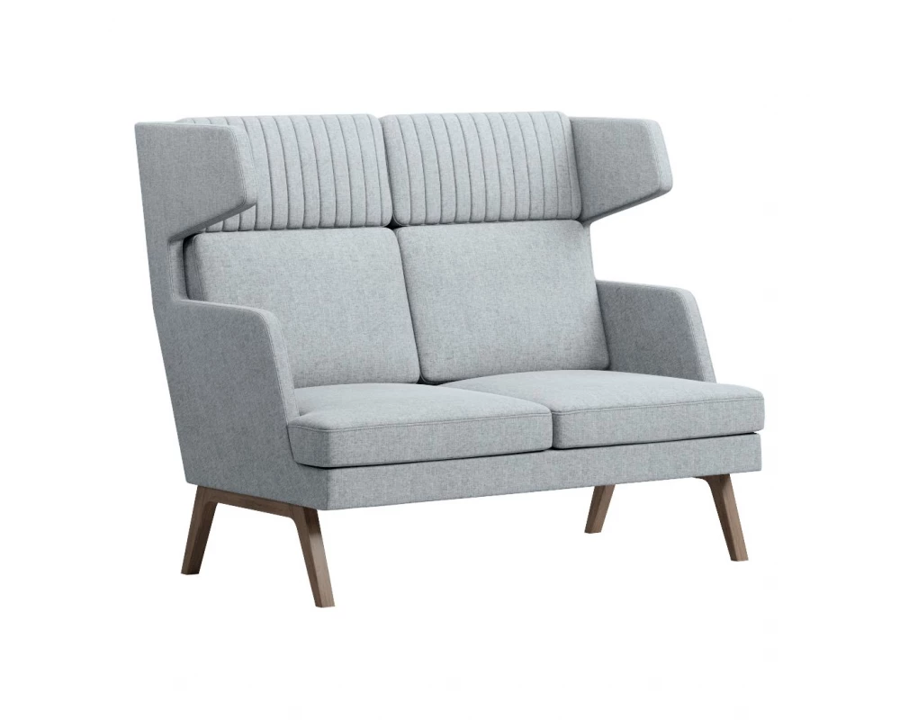 Диван Everprof Marko двухместный высокий Ткань, Серый