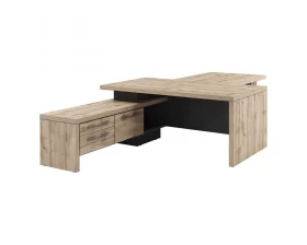 Стол руководителя с опорной тумбой T-818л.0000 Торстон images