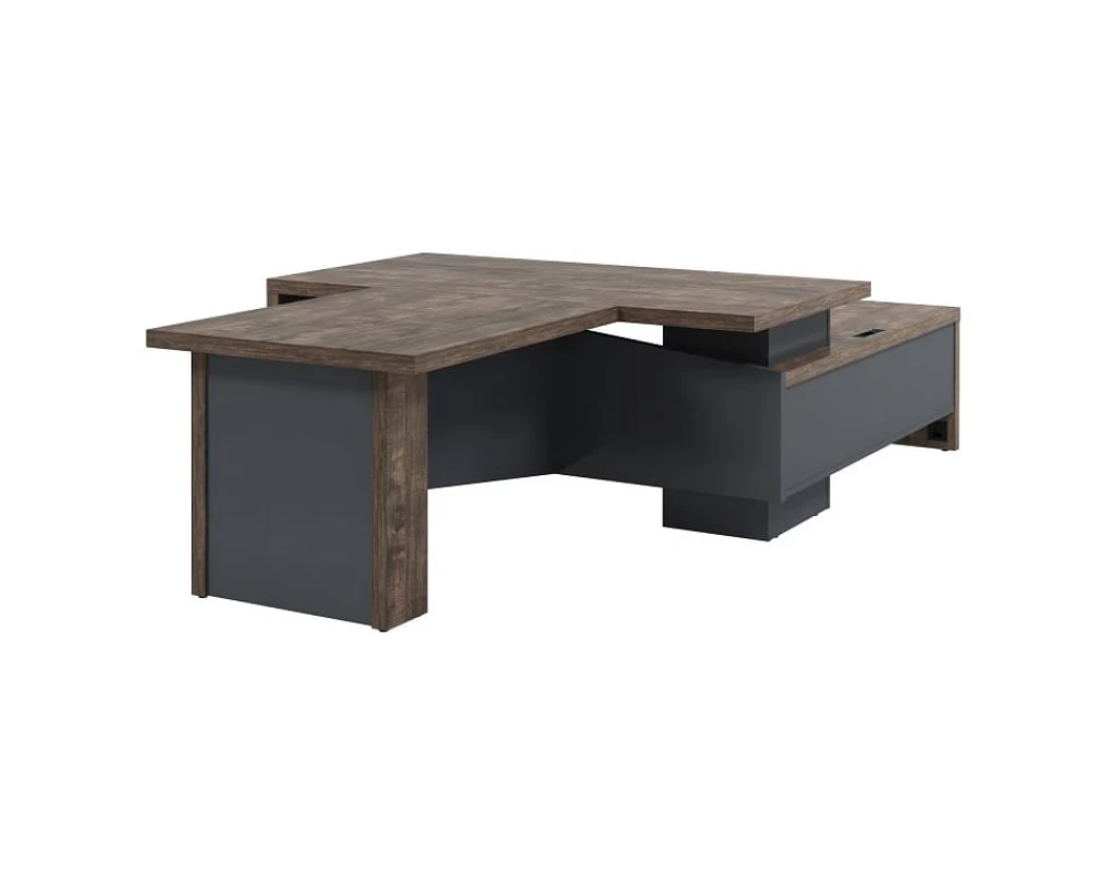 Стол руководителя с опорной тумбой T-818л.1000 Торстон