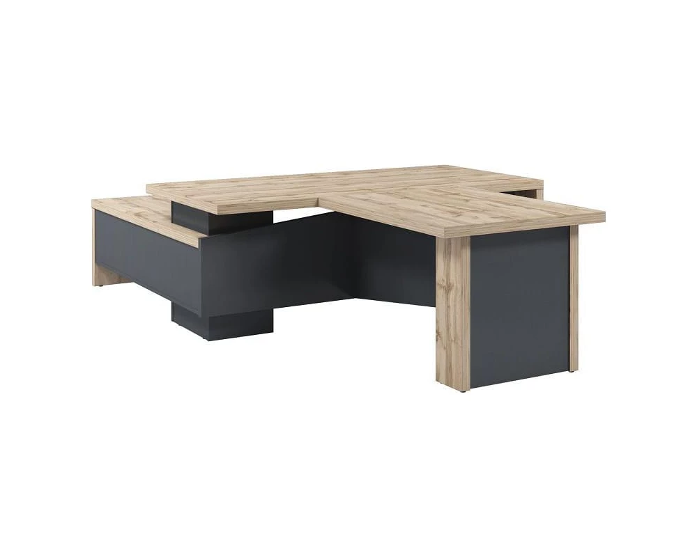 Стол руководителя с опорной тумбой T-820пр.0000 Торстон