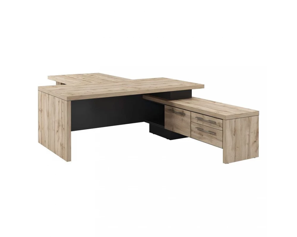 Стол руководителя с опорной тумбой T-820пр.0000 Торстон