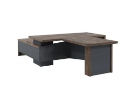 Стол руководителя с опорной тумбой T-820пр.1000 Торстон images