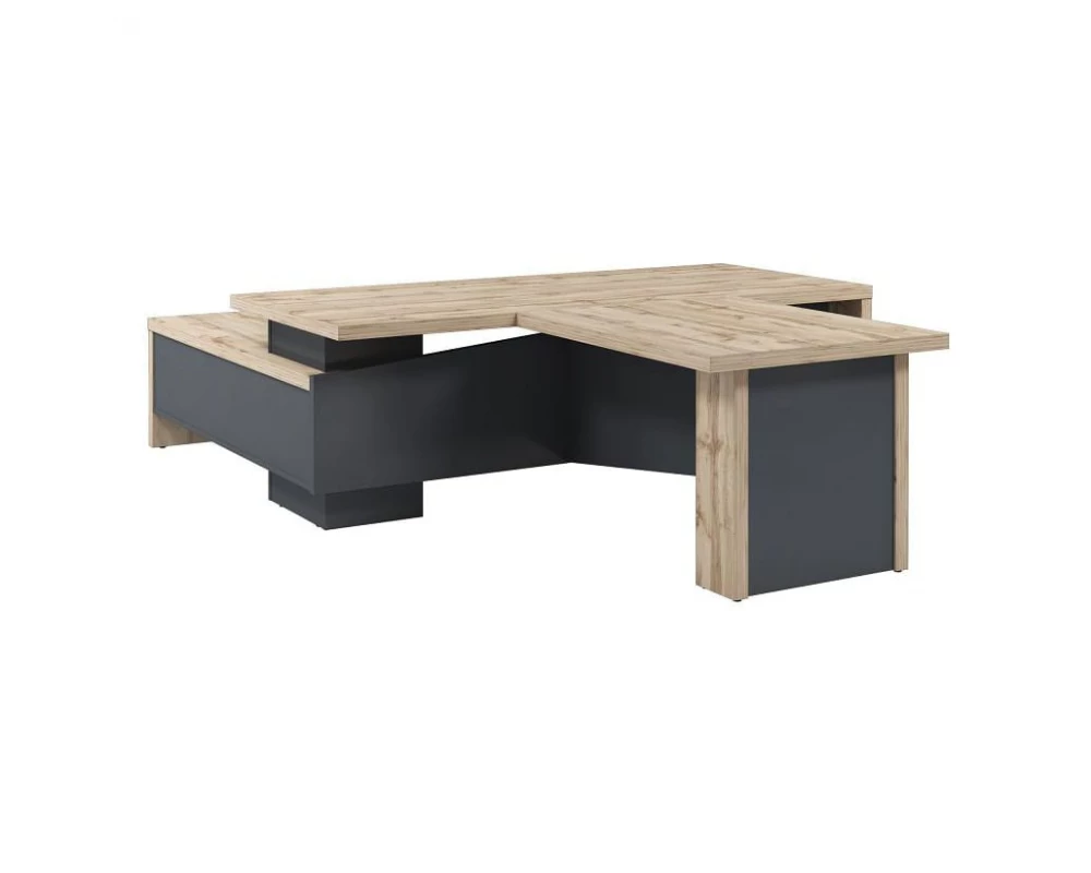 Стол руководителя с опорной тумбой T-822пр.0000 Торстон