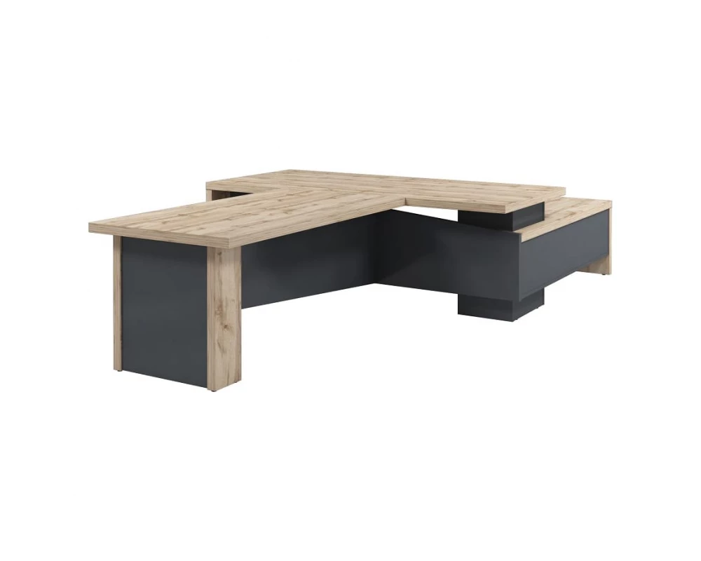 Стол руководителя с опорной тумбой T-922л.0000 Торстон