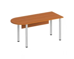 Стол письменный полукруглый на хромированных опорах МХ с экраном ДСП ФР 2112 Formula images