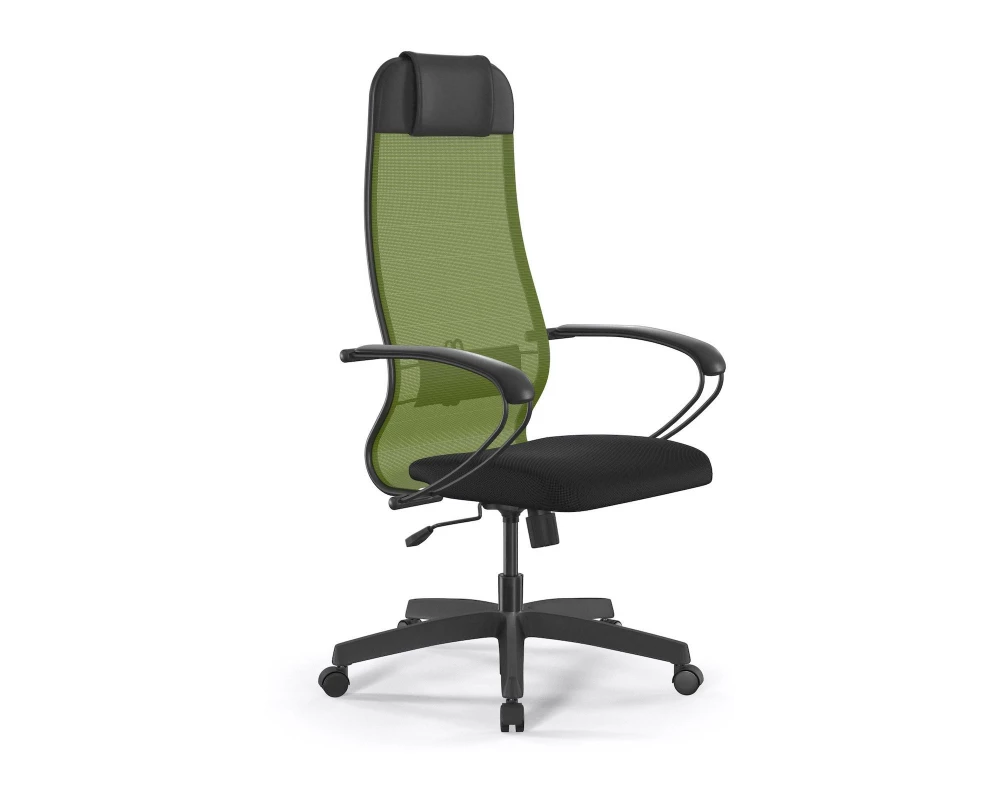 Кресло ErgoLife Set 11/подл.130/осн.Sit 001 Сетка/Ткань, Зеленый/Черный