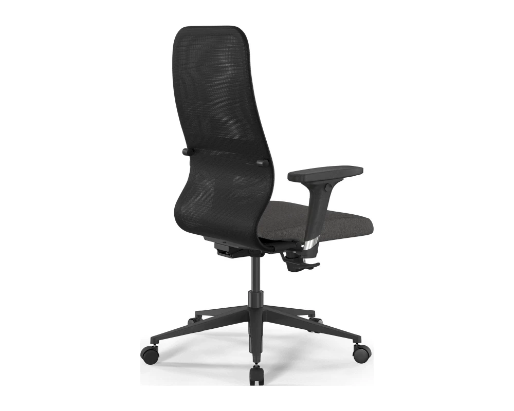 Кресло SynchroSit 8 B2-9D M25.B11.G19.W02 Сетка/Ткань, Черный/Темно-серый