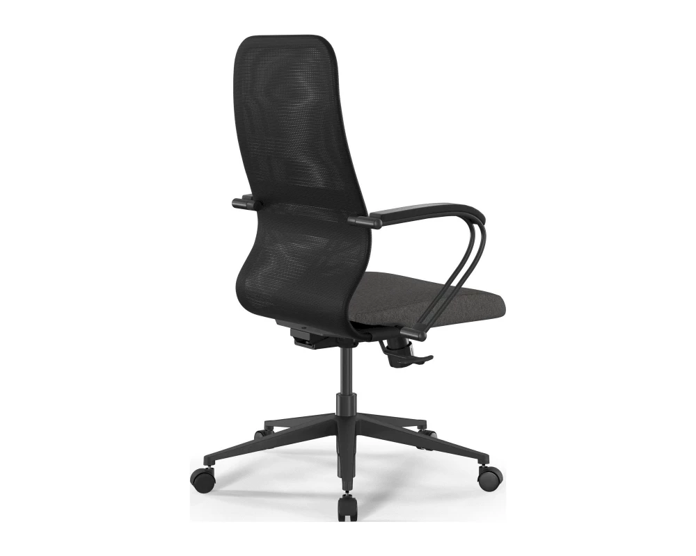 Кресло SynchroSit 8 B2-9K M25.B11.G19.W02 (подл. 2) Сетка/Ткань, Черный/Темно-серый