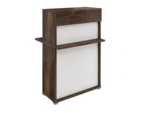 Ресепшн основание столешницей + надстройка 799х680х1200 МТ61 Милано images