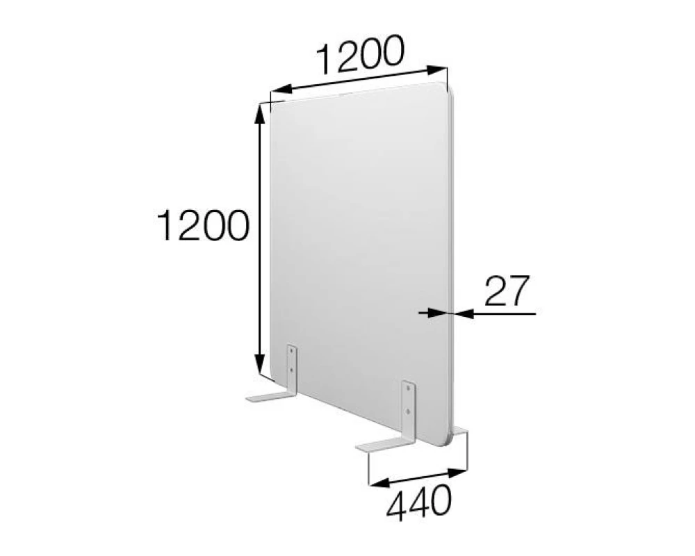 Мобильная прегородка FX-120/120 Фикс MVK