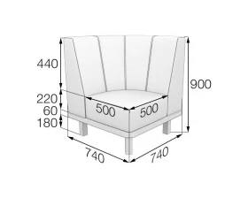 Модуль угловой Hol-C Холл MVK images