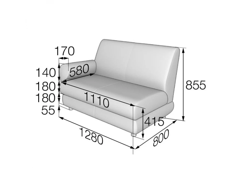 Модуль 2-местный правый M2R-1 Матрикс MVK