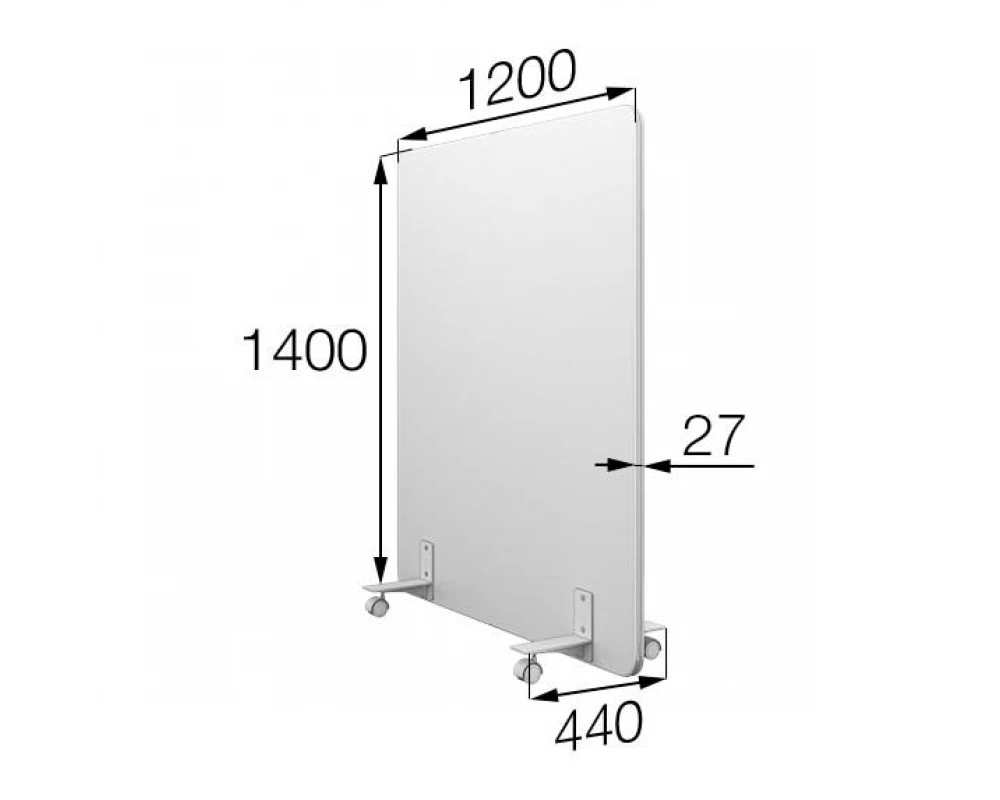 Мобильная прегородка MV-120/140 Муви MVK