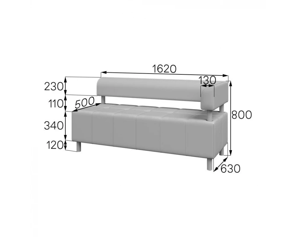 Модуль 2-местный левый U2-L Юнит MVK