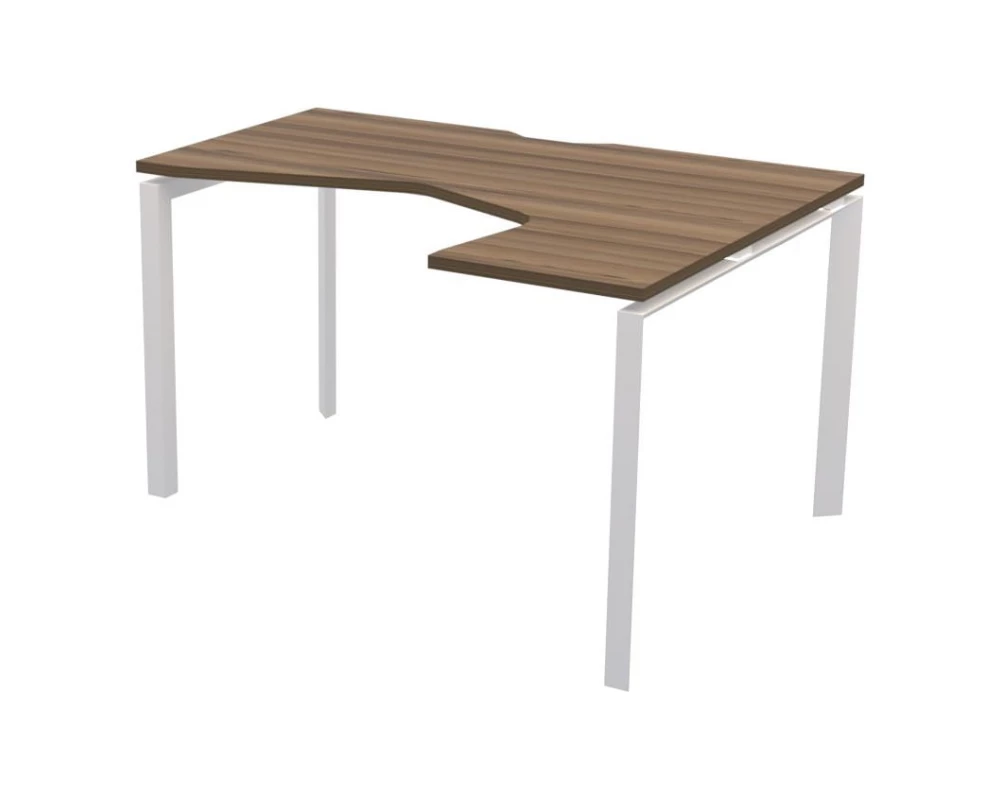 Стол эргономичный правый на металлокаркасе НТМП.П-040.ПР Аргентум