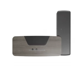 Стол руководителя на опорной сервисной тумбе - левый 2480x2240x750-1150 Atlas (Sun) images