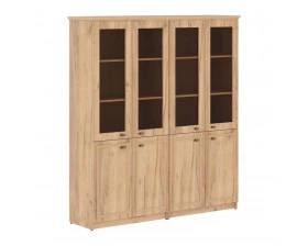 Шкаф большой с 4 стекланными дверьми 1808х466х2023 Raut images